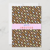 イースターエッグハンティングパーティ エレガントレトロバナー 招待状 (裏面)