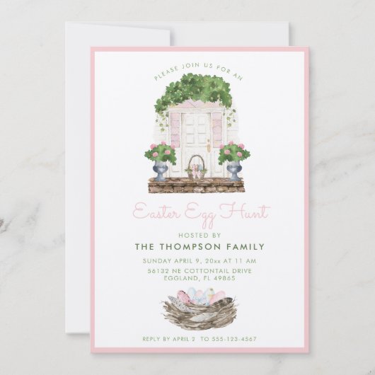 イースターエッグハントのご招待 招待状 (正面)