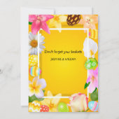 イースターエッグハントへの招待 招待状 (裏面)