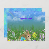 イースターエッグハントへの招待 招待状 (正面/裏面)