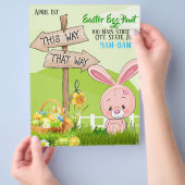イースターエッグハントイベントチラシ チラシ (手)
