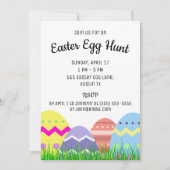 イースターエッグハントパーティー招待状 招待状 (正面)