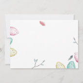 イースターエッグハント招待ランチ 春の祝祭 招待状 (裏面)