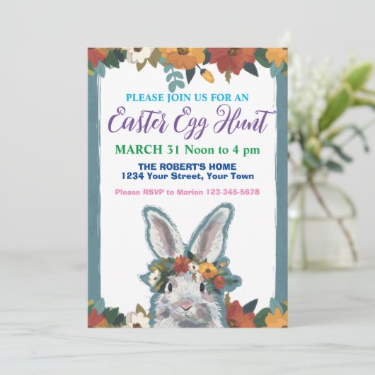 イースターエッグハント招待状 招待状 (スタンド正面)