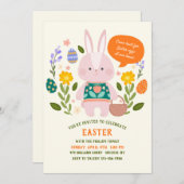 イースターエッグハント招待状 招待状 (正面/裏面)
