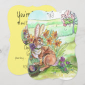 イースターエッグハント招待状 招待状 (正面/裏面)