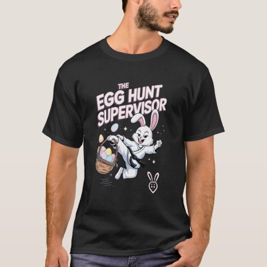 イースターエッグハント監督官は面白い Tシャツ (正面)