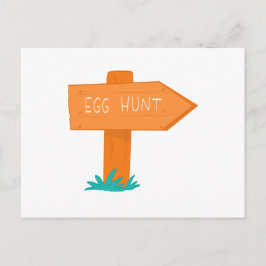 イースターエッグハント インビテーションポストカード