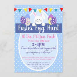 イースターエッグハント イースターパーティー 招待状またはチラシ 招待状