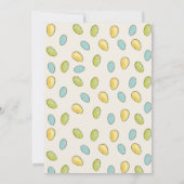 イースターエッグハント ウサギ 可愛い ウサギ 招待状 (裏面)