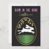 イースターエッグハント グローインザダーク バニーイースター 招待状 (裏面)