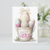 イースターエッグバケット サンキューカード (スタンド正面)