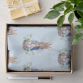 イースターエッグバスケットを持つウサギのピーター 薄葉紙 (ギフト)