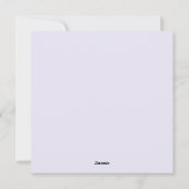 イースターエッグバスケット付きのイースターバニー シーズンカード (裏面)