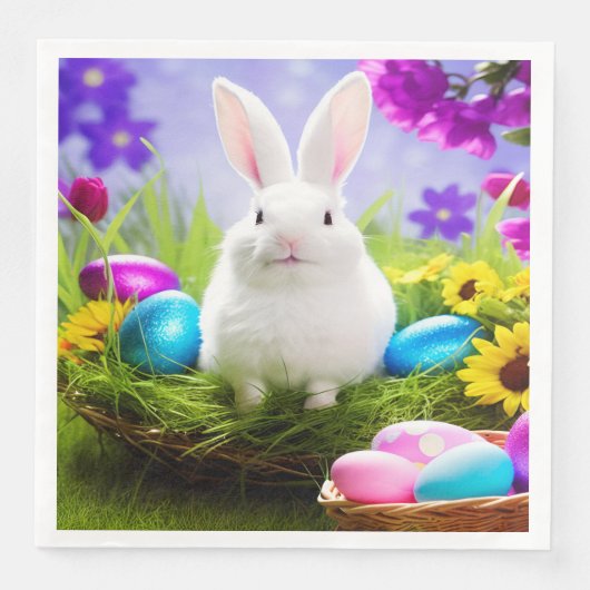 イースターエッグバスケット付きイースターバニー (正面)