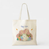 イースターエッグバッグ – 編集可能文字 トートバッグ (裏面)