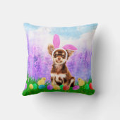 イースターエッグバニーチックスとチワホアドッグ クッション (裏面)
