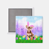 イースターエッグバニーチックスとチワホアドッグ マグネット (正面/裏面)