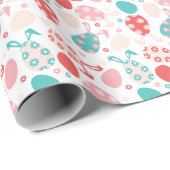 イースターエッグバニー耳パターン ラッピングペーパー (ロールコーナー)