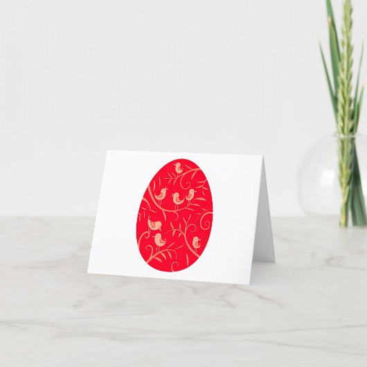 イースターエッグバード サンキューカード