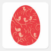 イースターエッグバード スクエアシール (正面)