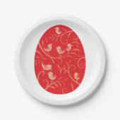 イースターエッグバード ペーパープレート (正面)