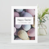 イースターエッグパステルハッピーイースターファミリー シーズンカード (スタンド正面)