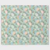 イースターエッグパステルパターン ラッピングペーパー (フラット)