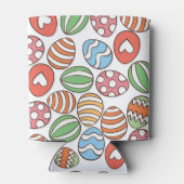 イースターエッグパターンクーラーボックスカラフル – 休日 缶クーラー (裏面)