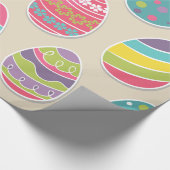 イースターエッグパターン包装紙 ラッピングペーパー (角)