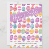 イースターエッグパターン（の模様が）ある シーズンカード (正面)