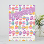 イースターエッグパターン（の模様が）ある シーズンカード (スタンド正面)