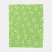 イースターエッグパターン フリースブランケット (正面)