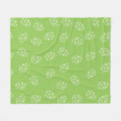 イースターエッグパターン フリースブランケット (正面(横))