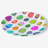 イースターエッグパターン ペーパープレート (アングル)