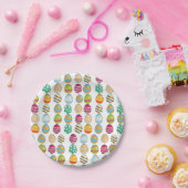 イースターエッグパターン ペーパープレート (パーティー)