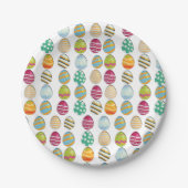イースターエッグパターン ペーパープレート (正面)