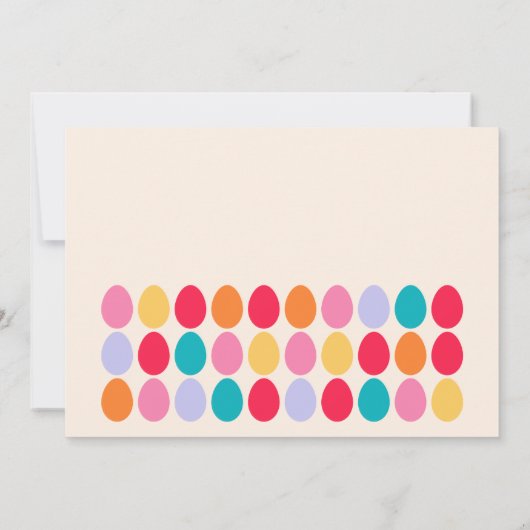 イースターエッグパーティの招待状 招待状 (裏面)