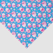 イースターエッグピンク白カスタム色のギフトティッシュ 薄葉紙 (詳細)