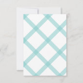 イースターエッグフォトカードブルー 招待状 (裏面)