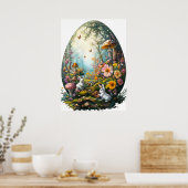 イースターエッグフォレストポスター ポスター (キッチン)