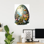 イースターエッグフォレストポスター ポスター (ホームオフィス)