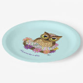 イースターエッグフクロウネスト ペーパープレート (アングル)