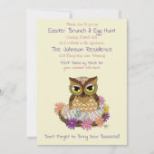 イースターエッグフクロウネスト 招待状 (正面)