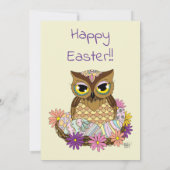 イースターエッグフクロウネスト 招待状 (裏面)