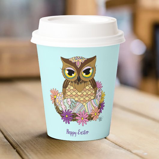 イースターエッグフクロウネスト 紙コップ