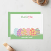 イースターエッグフラットサンキューカードまたはノートカード ノートカード (正面/裏面インサイチュ)