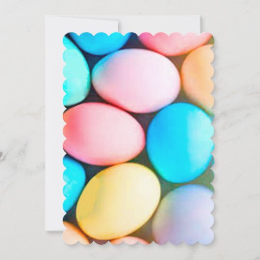 イースターエッグフラットホリデーカード シーズンカード (正面)