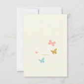 イースターエッグフレームフォトグリーティングカード 招待状 (裏面)