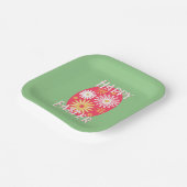 イースターエッグフローラモダンハッピーイースター ペーパープレート (傾斜あり)